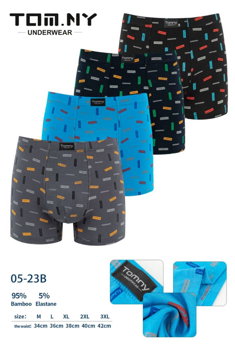 Bokserki męskie Roz M-3XL, Mix kolor Paczka 24 szt